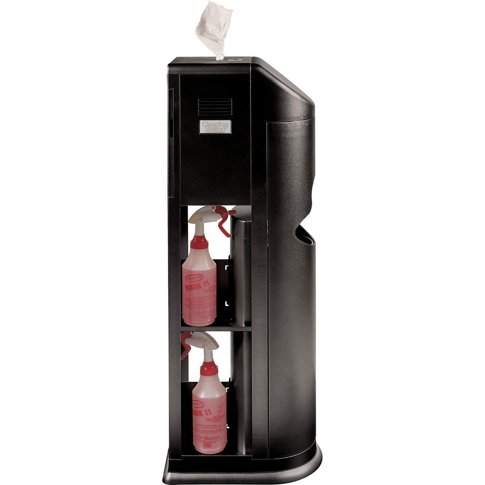 Zogics Cleaning Station top area compatible with dry towels and wet wipes