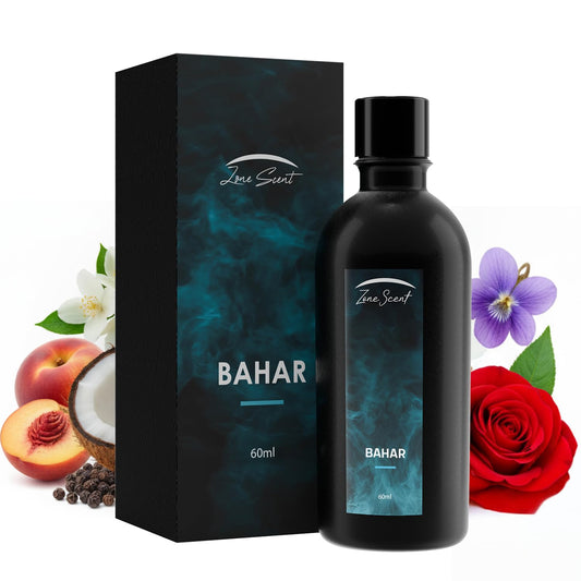 Zone Scent Bahar diffuser oil bottle delivering premium aroma for any room.
