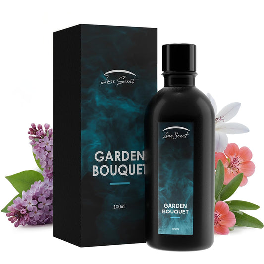 Zone Scent Garden Bouquet bottle on table with lilac aroma for calm spaces