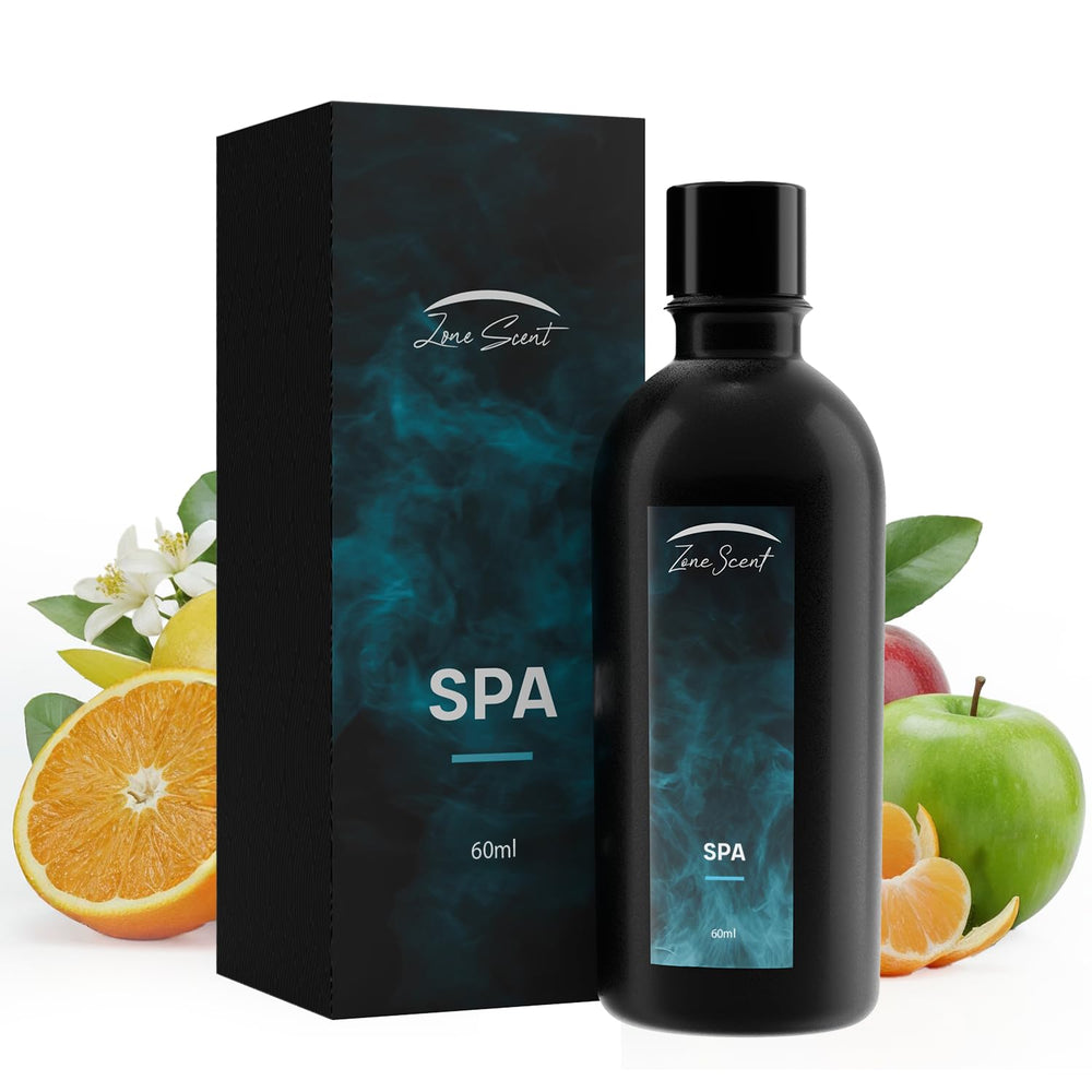 Zone Scent SPA bottle pour showcases refreshing citrus opening for a bright mood.