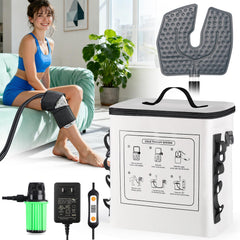 ZoneJoy upgraded knee ice machine front view for compact cold therapy