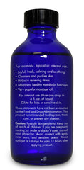 Zongle Therapeutics Bergamot oil carries a food-grade label for edible use.
