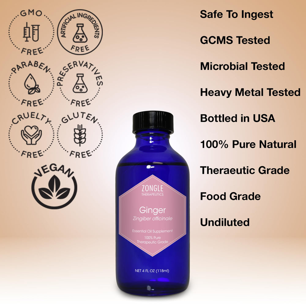 Zongle Ginger Oil massage setup, warming scent for muscle comfort