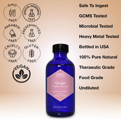 Zongle Ginger Oil massage setup, warming scent for muscle comfort