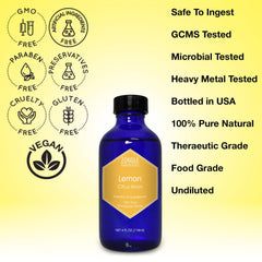 Zongle Therapeutics Lemon Oil used in baking and beverages for brightness
