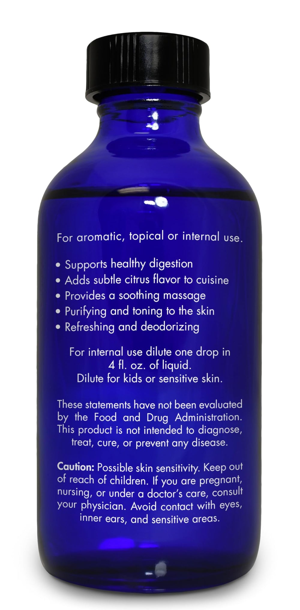 Lemongrass oil bottle shown for a spa-like bath experience