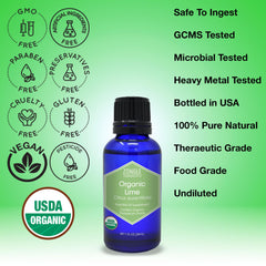 Lime oil diffuser setup with Zongle Therapeutics for uplifting citrus aroma.
