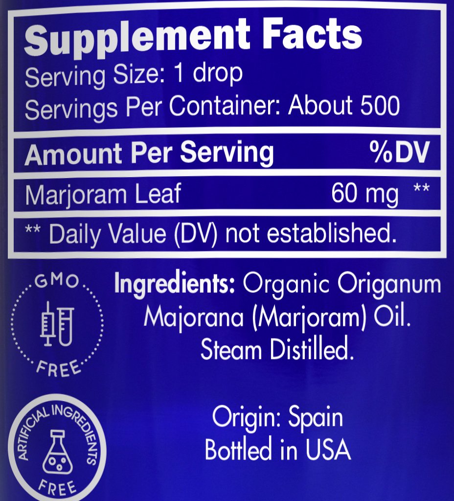 Zongle Therapeutics marjoram oil dropper cap for precise dilution