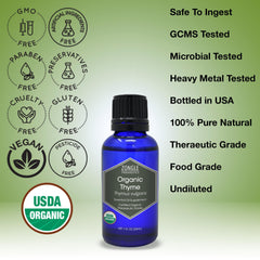 Zongle Therapeutics thyme essential oil used in cooking to season dishes