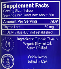 Zongle Therapeutics thyme oil diffuser-ready bottle for uplifting aroma