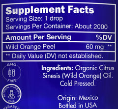 Zongle Therapeutics wild orange fruit source highlights pure origin.