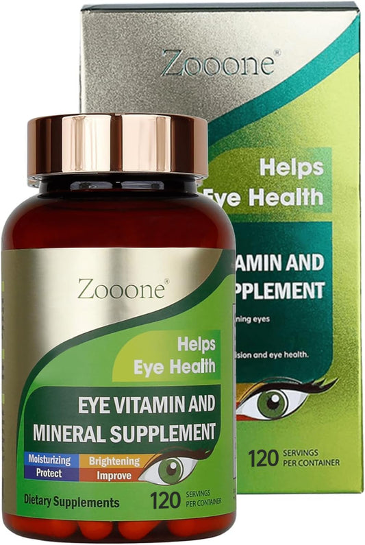 ZOOONE lutein eye vitamins bottle front supports daily visual clarity