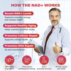 Zooone NAD+ packets shown for on-the-go use