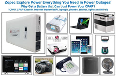 Universal compatibility with CPAP machines, no adapters required for plug-and-play power.