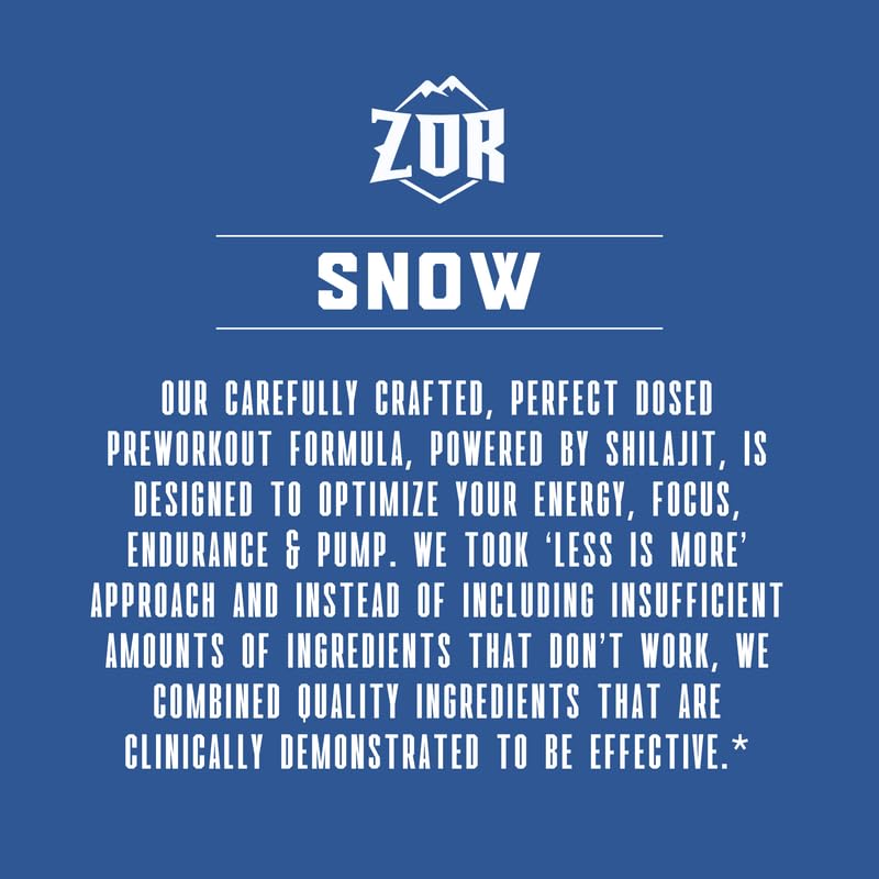 ZOR Snow beta-alanine supports endurance during training.