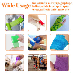 ZOVAREGE self-adhesive wrap requires no clips or pins