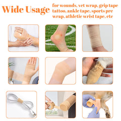 ZOVAREGE wrist and ankle wrap in 4 inch width for versatile support