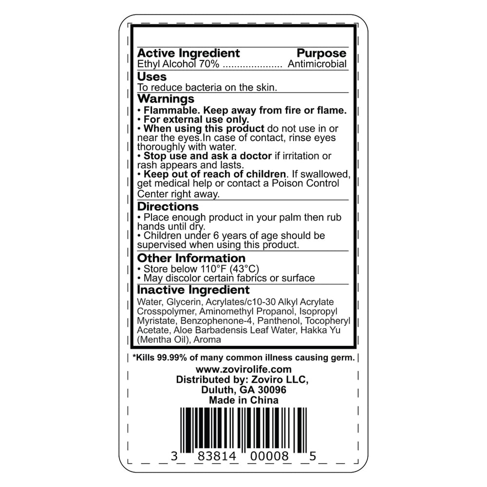 Zoviro bulk pack of 50 bottles for families or teams