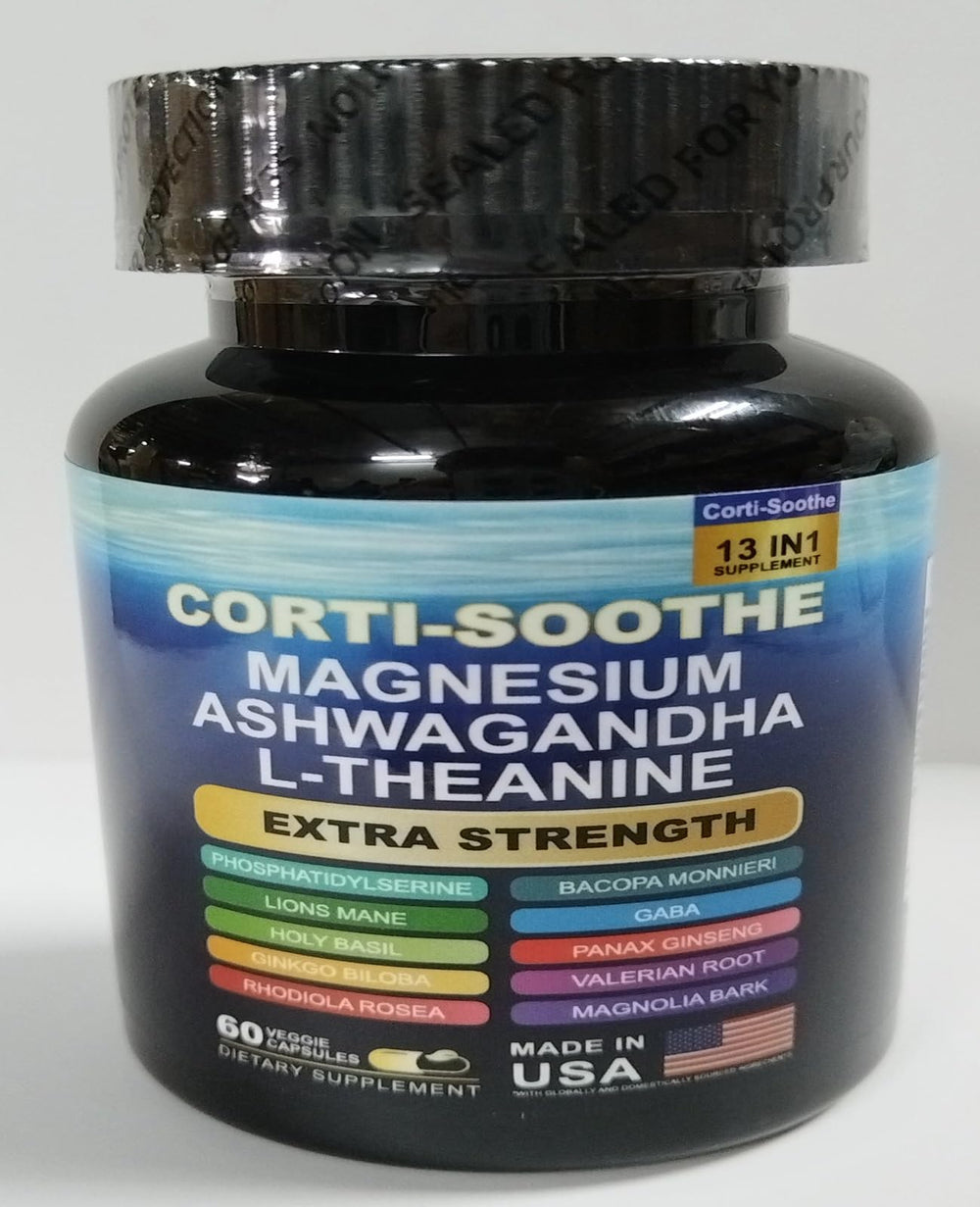 Zoyava Corti-Soothe Cortisooth blend with Lions Mane and Ginkgo for focus.