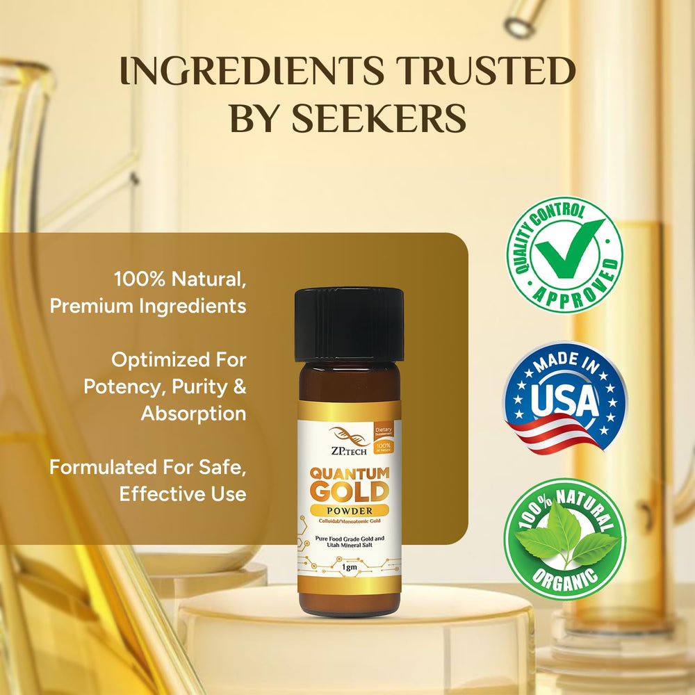 Daily ritual with Quantum Gold 24K ormus promoting energetic renewal