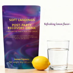 ZPX Soft Landings lemon mix dissolves easily for hydration and energy.