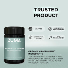 Zuma Nutrition rosemary and fenugreek notes add a light herbal aroma.