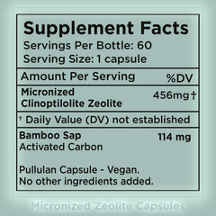 Zuma Nutrition zeolite capsules being poured for easy incorporation into daily routine.