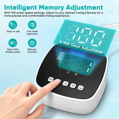 ZUOHE Enema Kit precision pump control display highlights adjustable pressure features