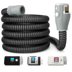 ZURNMED Climate-Line hose connects to AirSense 10 with a secure seal.