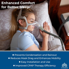 ZURNMED Climate-Line hose delivers quiet, durable performance for steady night breathing.