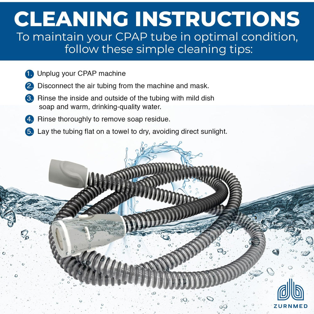 ZURNMED Climate-Line hose offers secure quick connection for easy nightly setup.