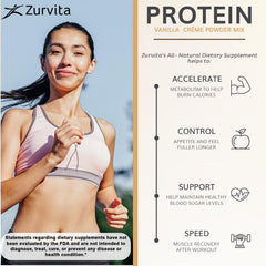 Zurvita Vanilla Creme label close up highlighting vitamins and probiotics