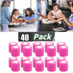 Zwealthygift breathable vet wrap in pink for pet comfort and support