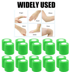 Zwealthygift 40-pack green bandage bulk for home and clinic use.