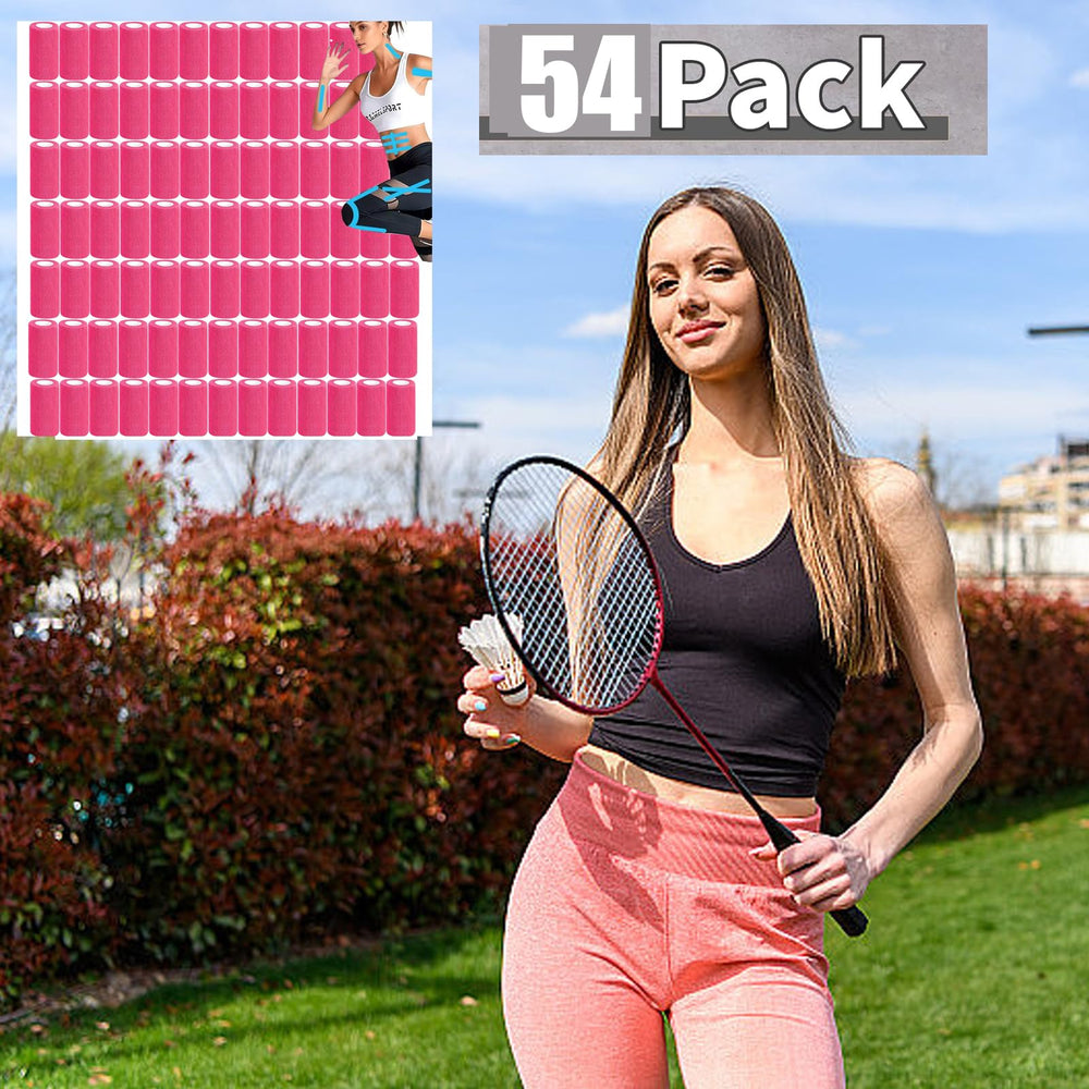 Zwealthygift pink breathable bandage wrap showing porous fabric for comfort.