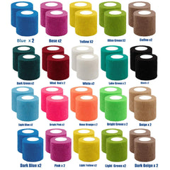 Zwealthygift self-adhesive bandage wrap 2in provides secure, self-adhering support.