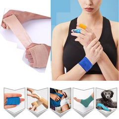 Zwealthygift sports wrap on ankle illustrating supportive, non-slip performance.