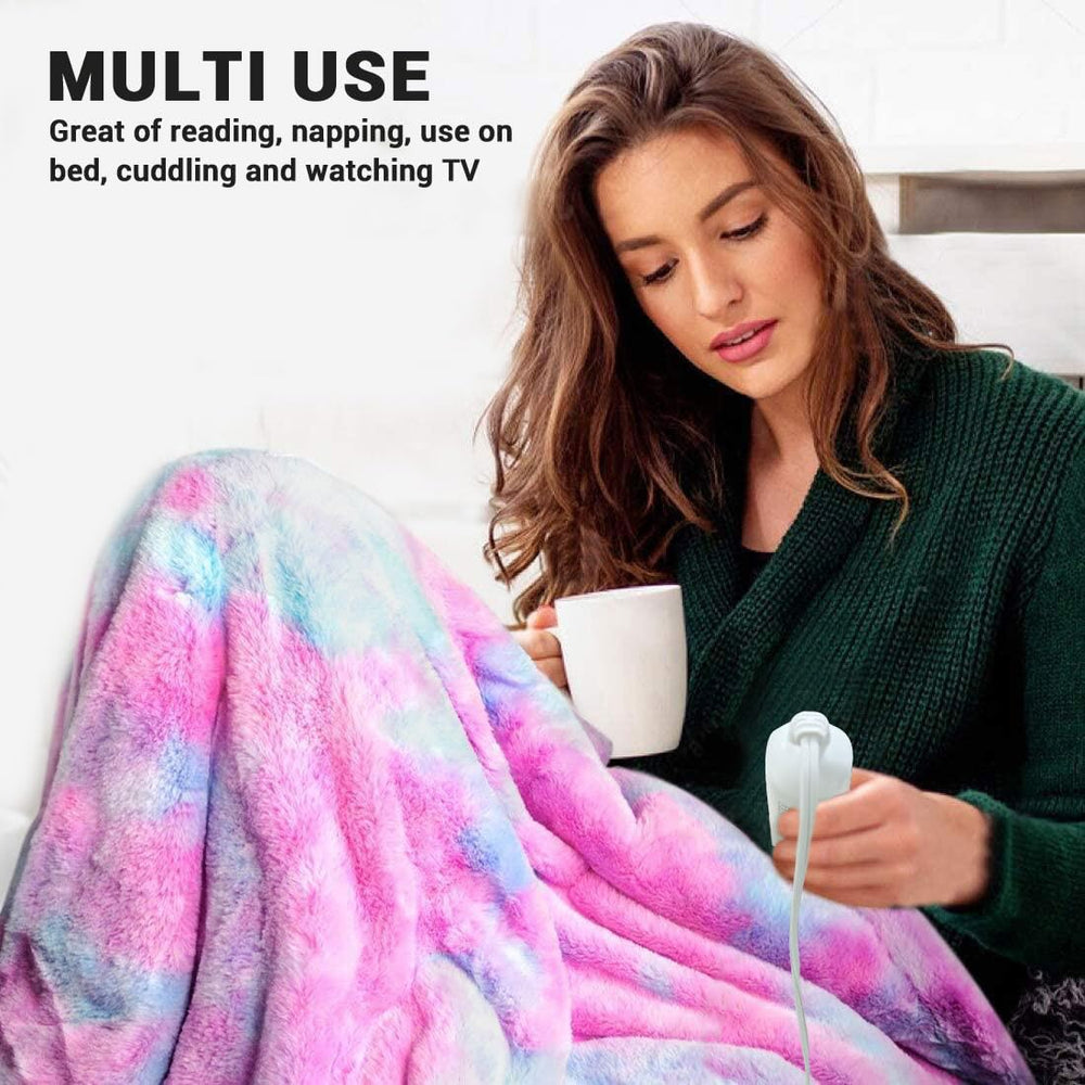 ZXU heated blanket 12 heat settings for customizable warmth across rooms