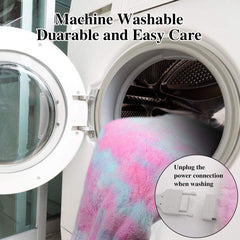 ZXU heated blanket pink color adds warm style and easy care versatility