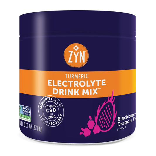 ZYN electrolyte blackberry-dragonfruit packets for on-the-go hydration.