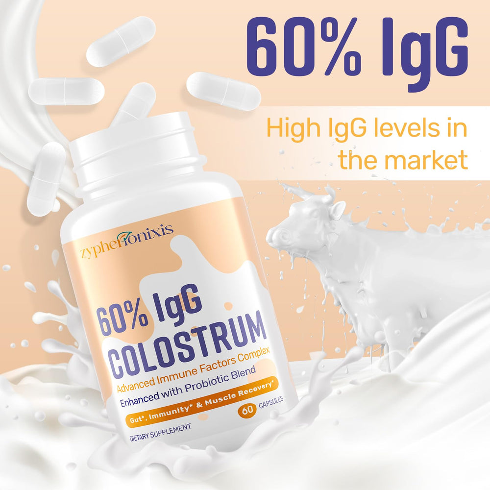 Zypherionixis colostrum with probiotics designed to support gut balance