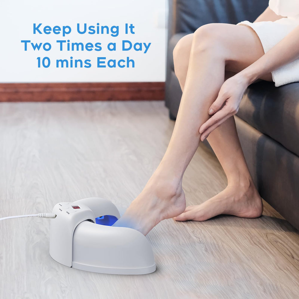 ZZP New Nail Fungus Device home-use scene for at-home care.