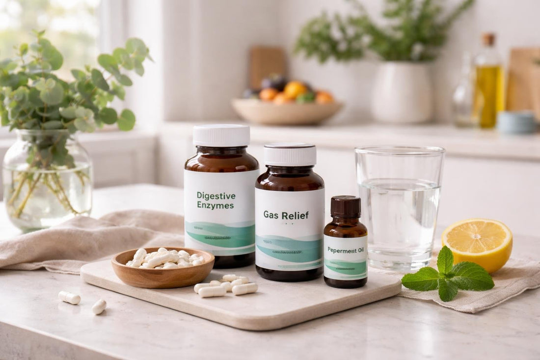 Abdominal gas relief supplements for everyday bloating in Scotland