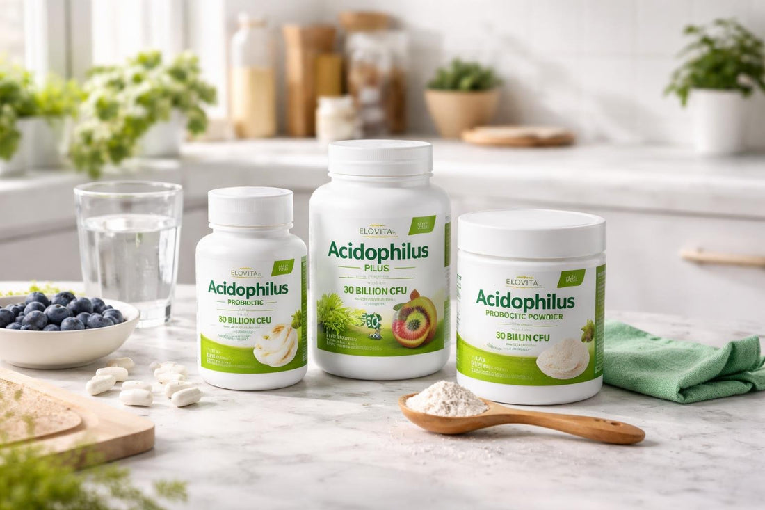 Acidophilus probiotic supplement range for daily digestive support