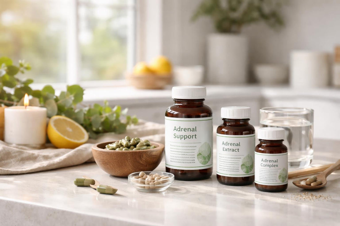 Adrenal extract supplements for seasonal wellness and stress support