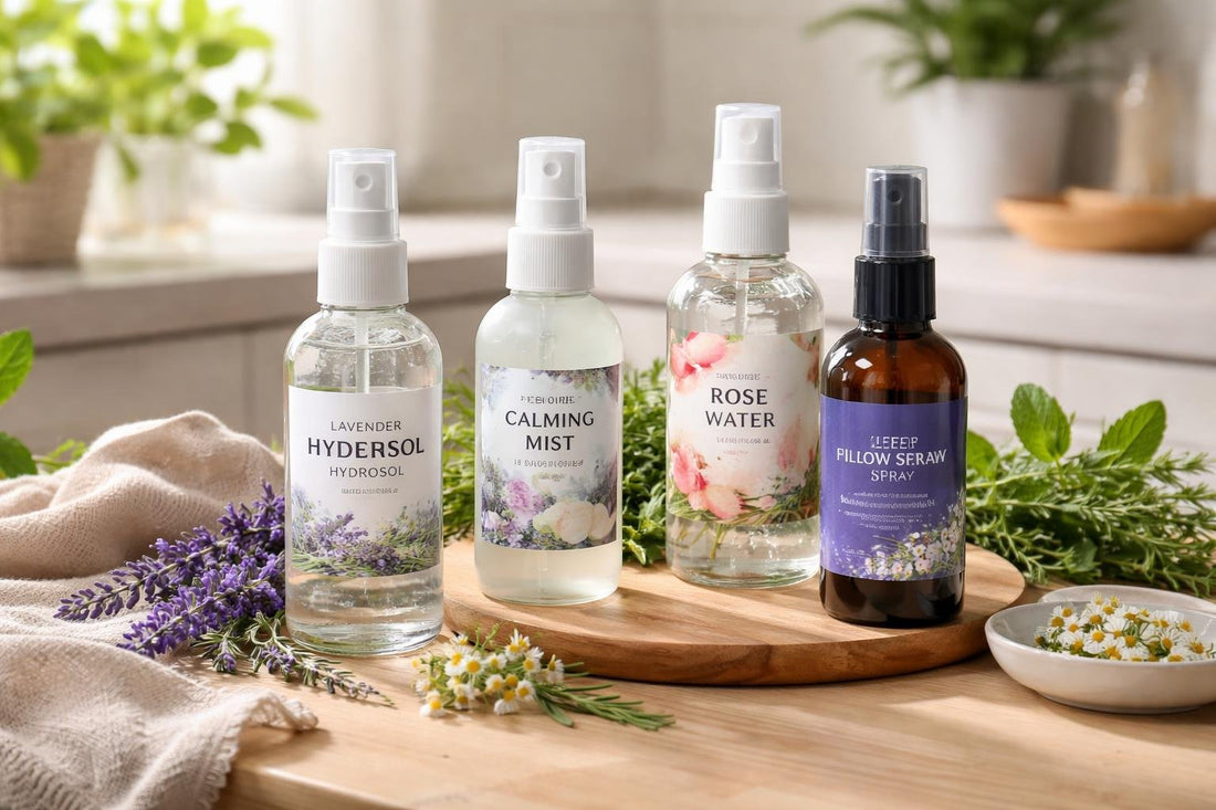 Affordable aromatherapy mist and hydrosol bottles for daily spritzing