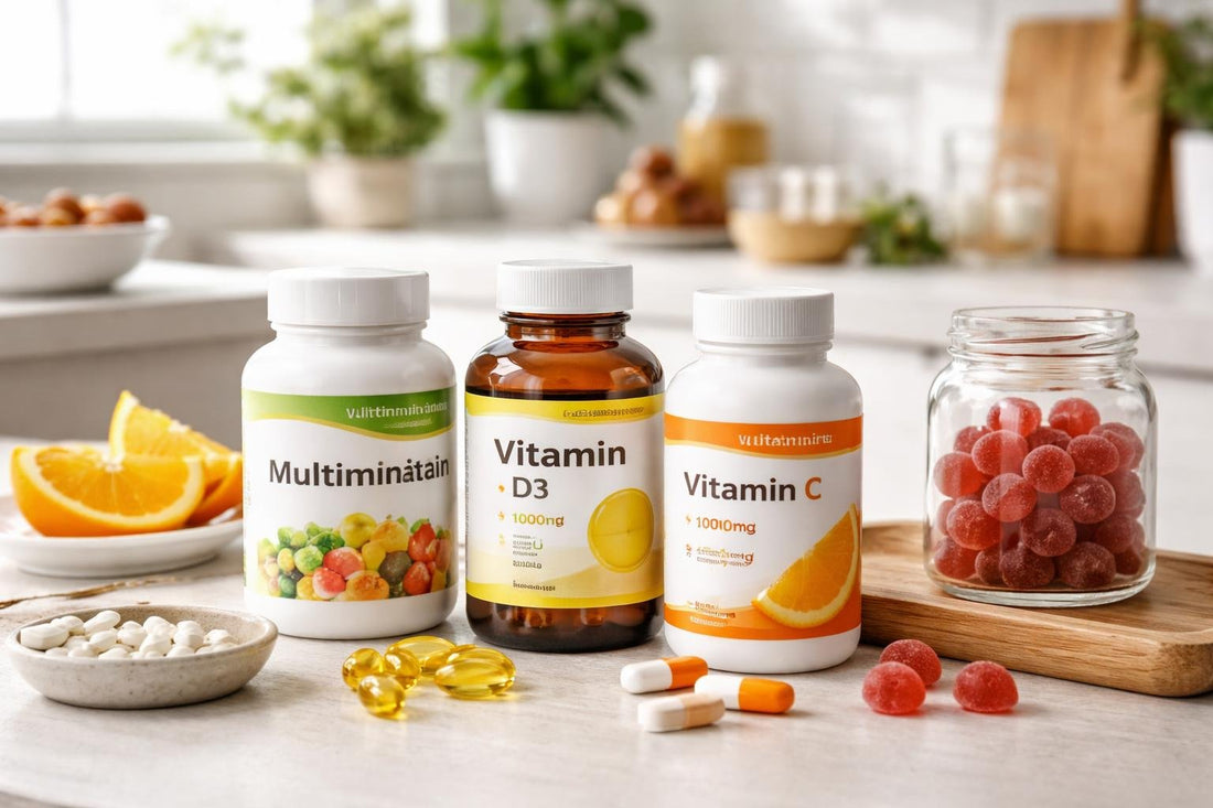 Affordable vitamin bottles, tablets and vegan gummies UK