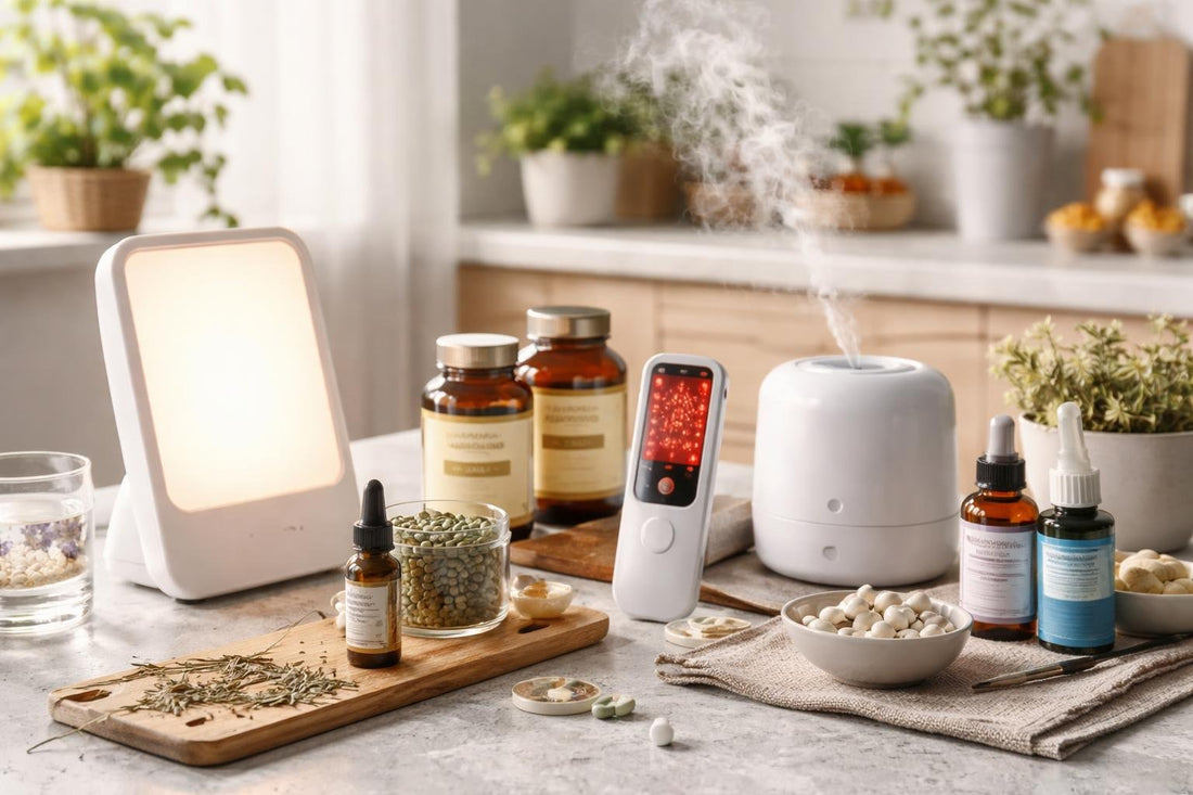 Selection of alternative medicine devices and oils