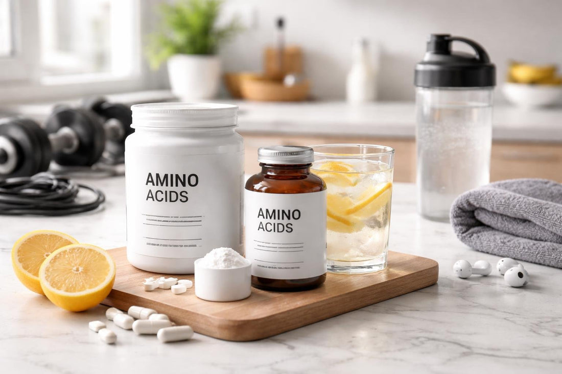 Amino acids supplements and recovery essentials