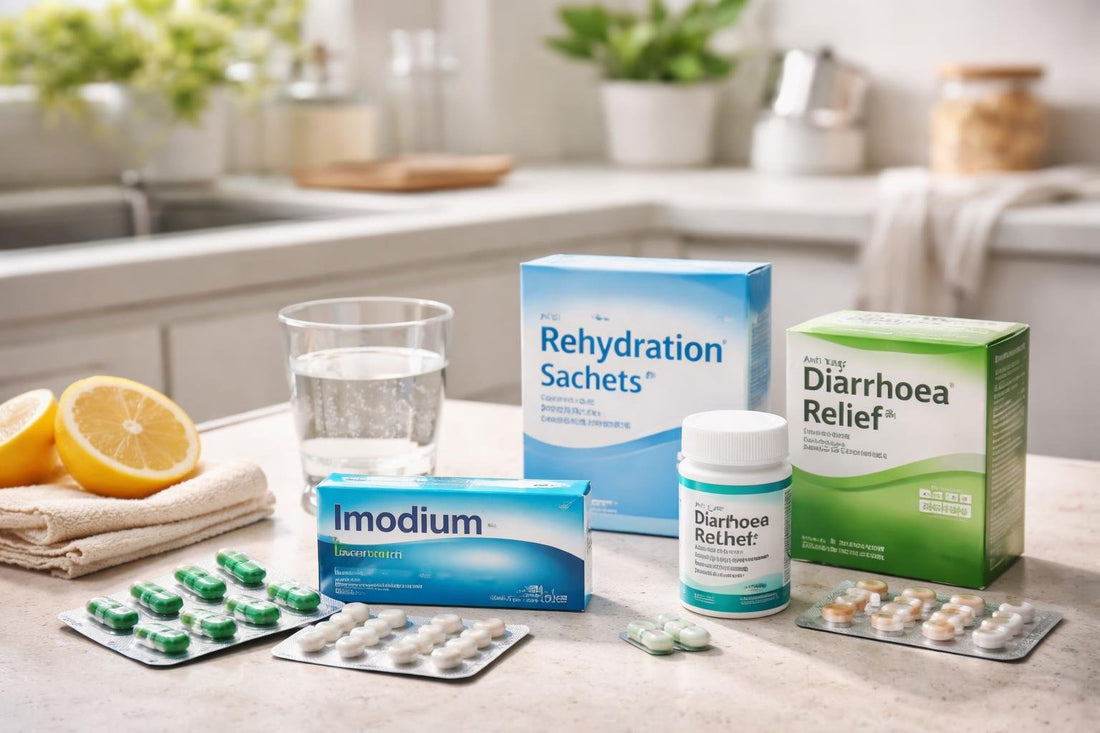 Beginner-friendly antidiarrhoeal medicines and rehydration sachets at home